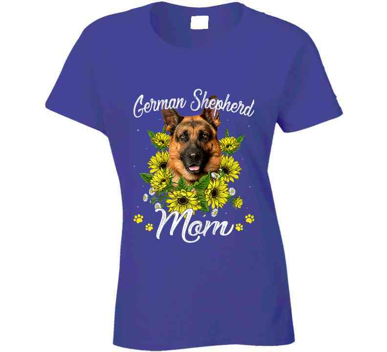 German Shepherd Mom Ladies T Shirt