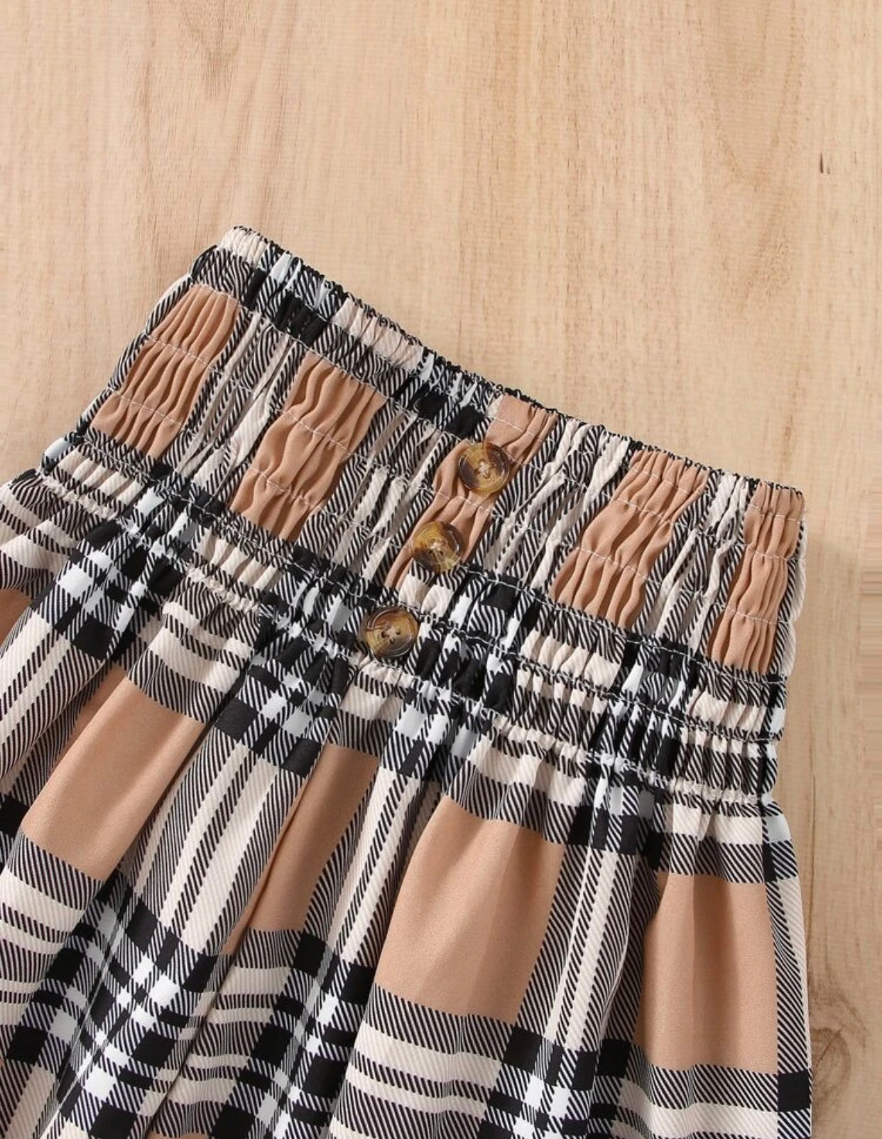 Girls Frill Trim Cami Top & Fake Button Skirt (Ages 1 - 8)