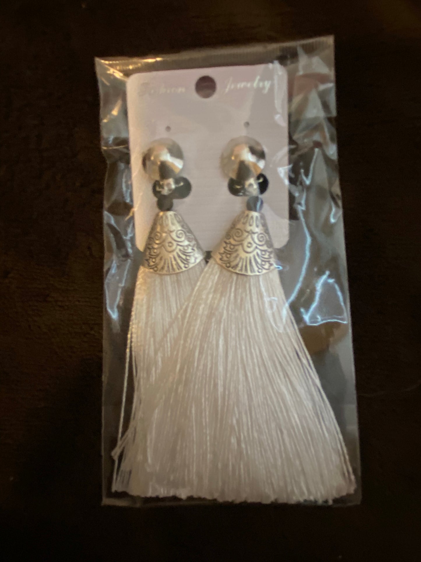 Clip-On Tassel Fringe Earrings