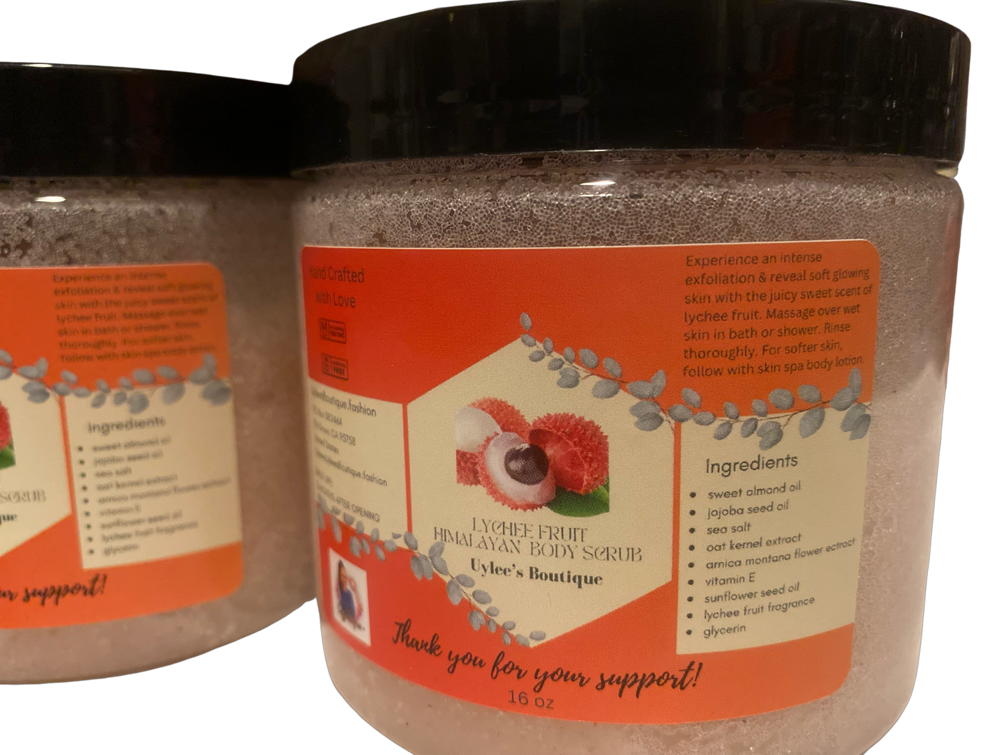 Lychee Fruit Himalayan Body Scrub, 16 oz