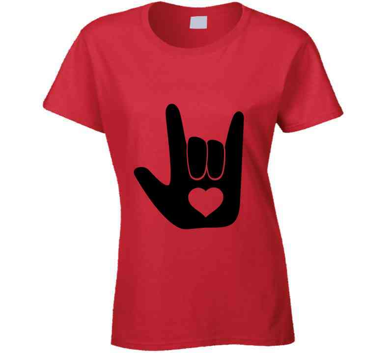 Asl I Love You Ladies T Shirt