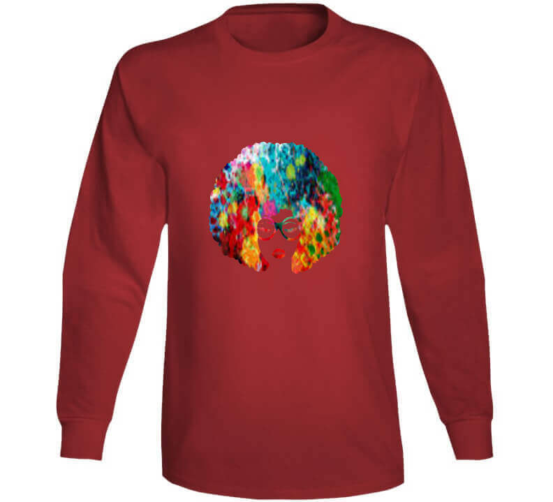 Floral Afro Ladies T Shirt and Hoodie