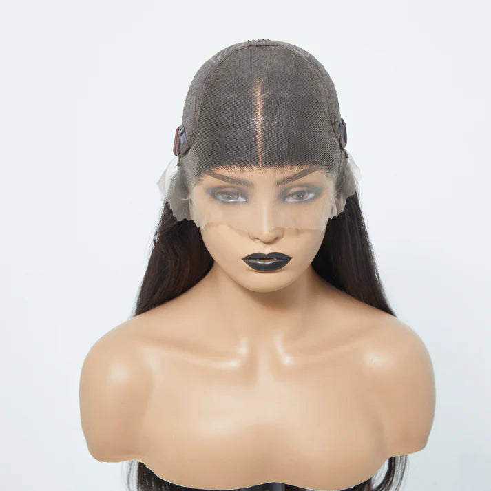 13x6 Glueless 3D Cap Pre-bleached Body Wave Transparent Lace Front Wig 150% Density