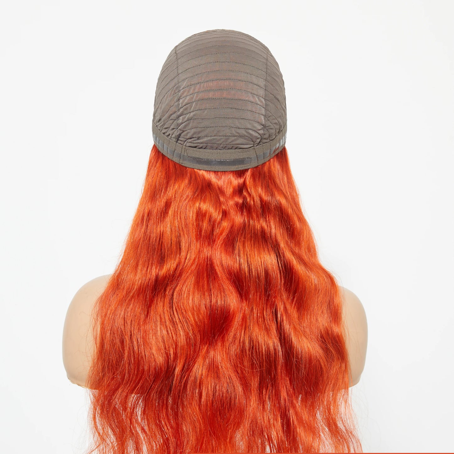 SMALL HEAD FRIENDLY LACE WIG - 24 Inches 5"x5" Body Wavy Wear & Go Glueless #Orange Lace Closure Wig-100% Human Hair