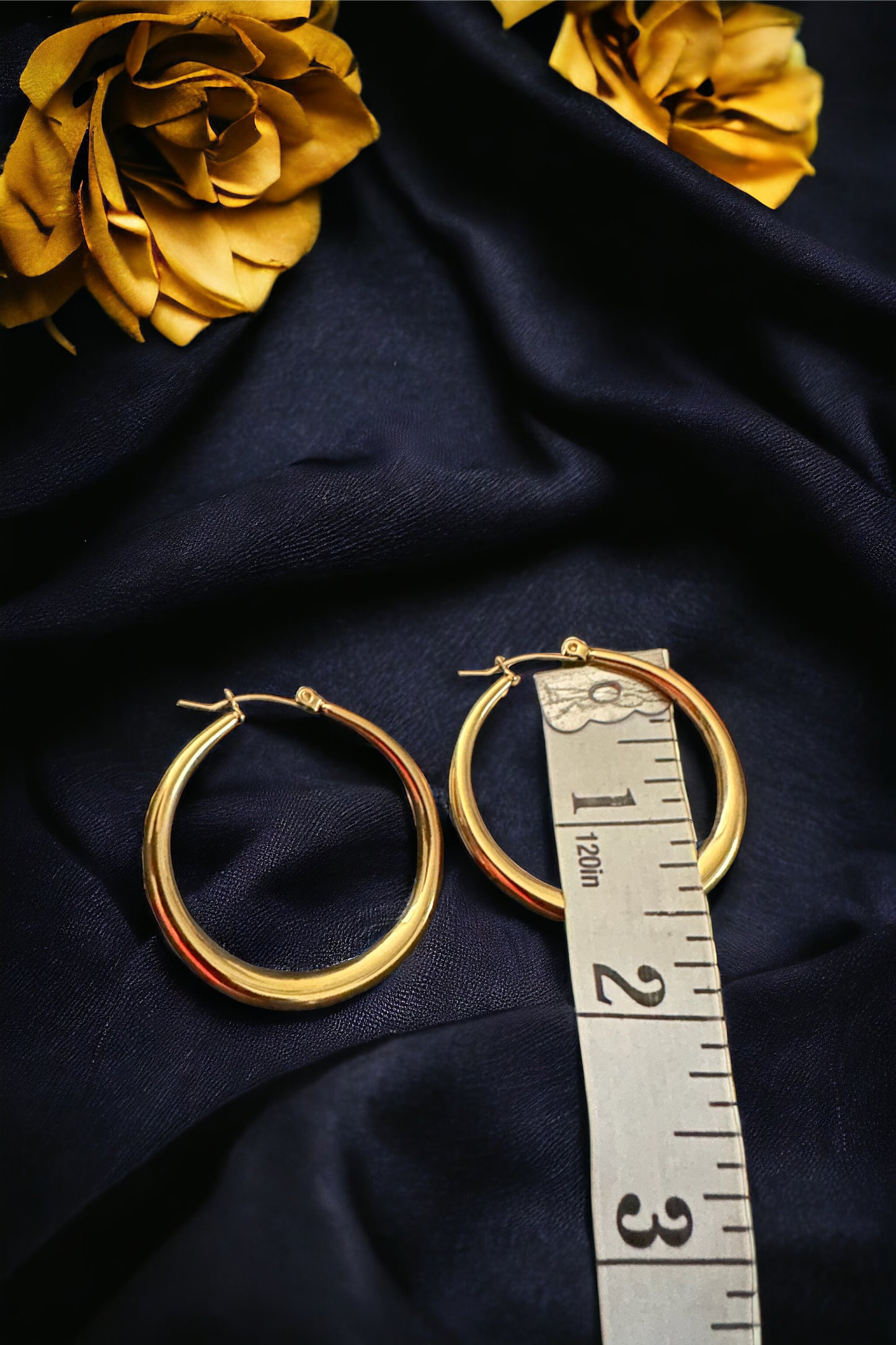 18K Gold-Plated Hoop Earrings - Makes a Great Gift!