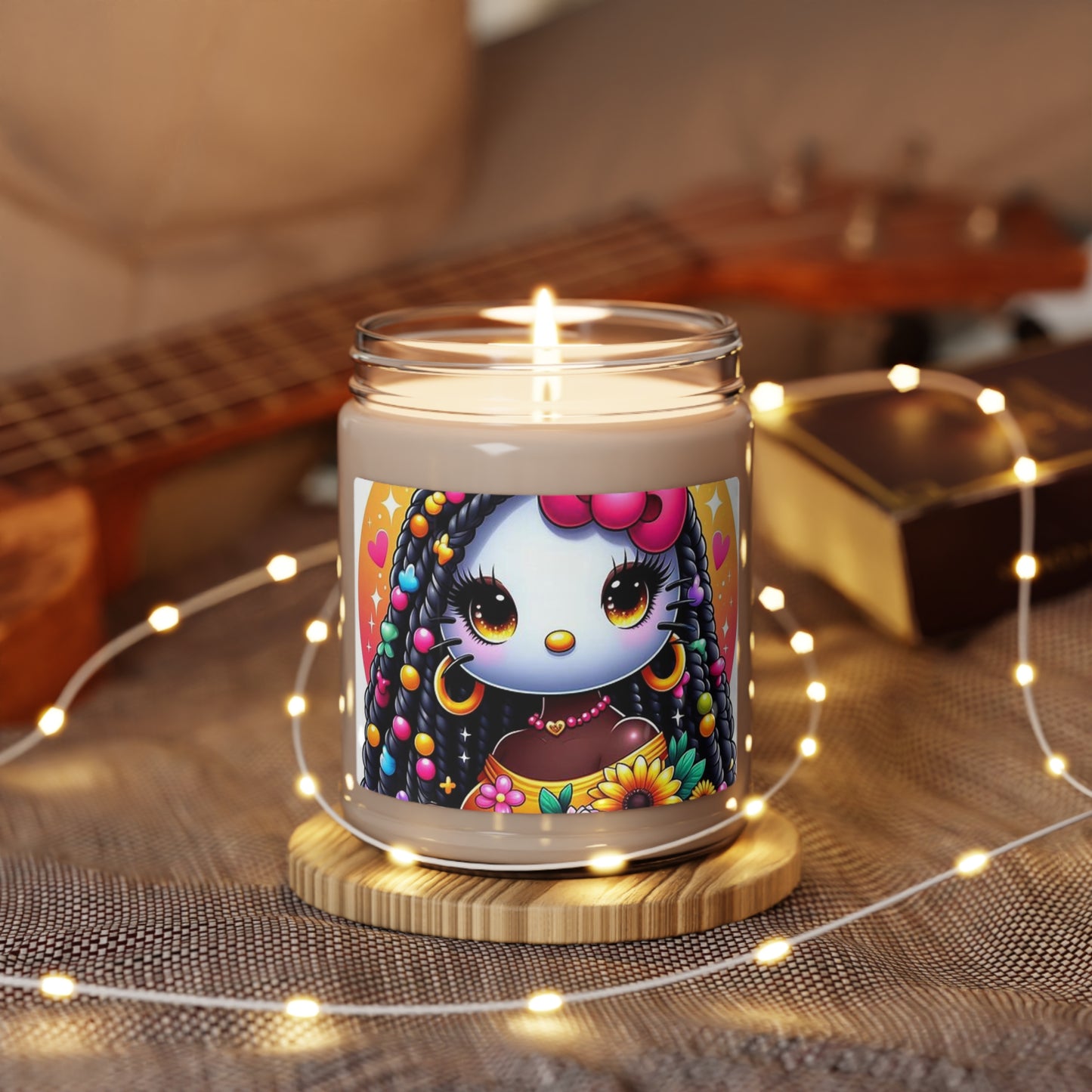 African American Hello Kitty Scented Soy Candle, 9oz