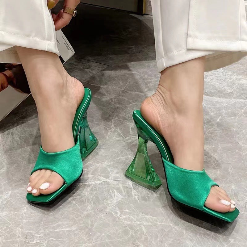 Open Toe High Heel Sandals, Three Color Choices