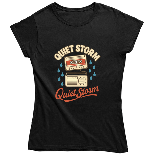 Quiet Storm Retro Ladies T Shirt