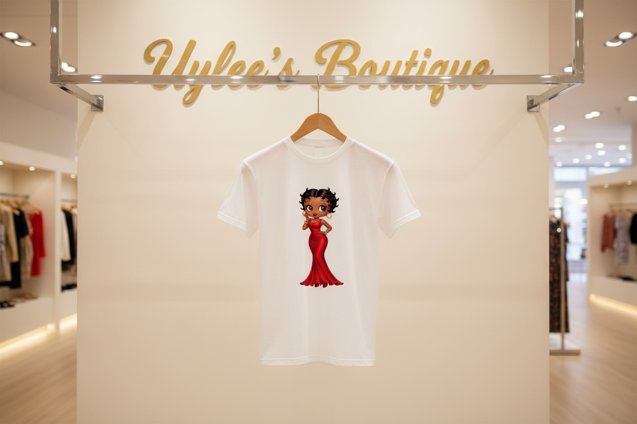 African American Betty Boop T Shirt