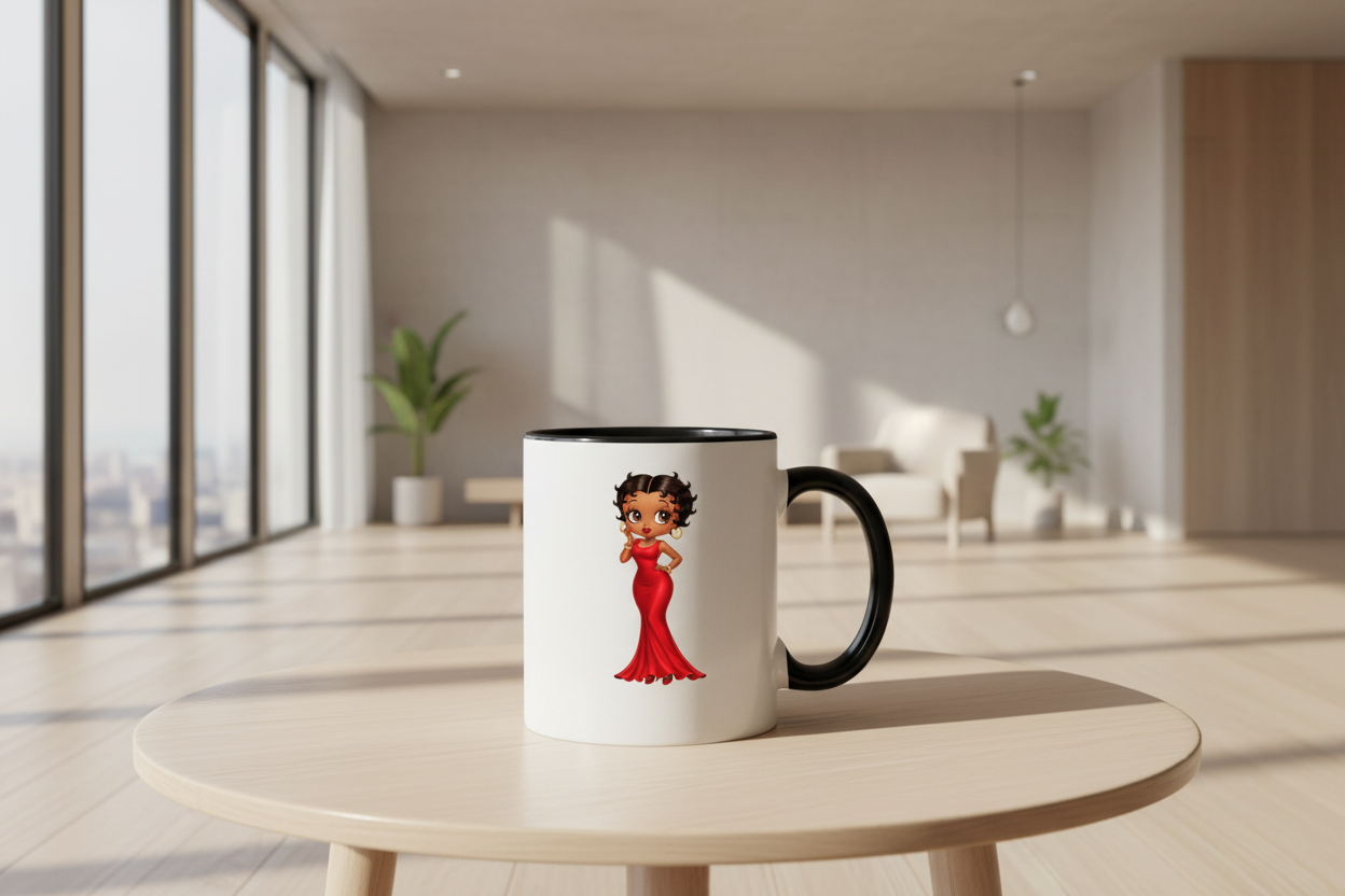 Black Betty Boop Coffee  Gift Mug