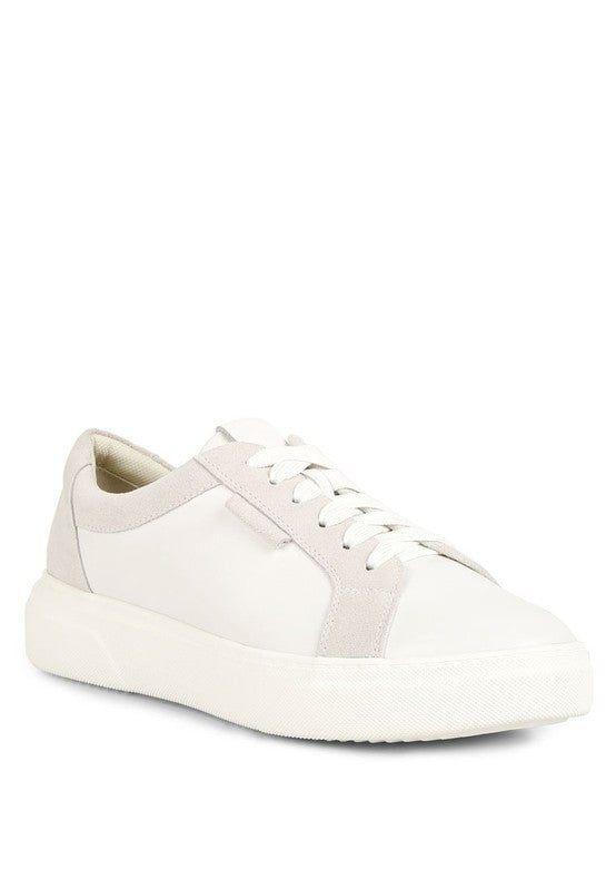 Endler Color Block Leather Sneakers
