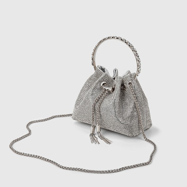 Chic Design Mini Bucket Bag diamond Sling Purse