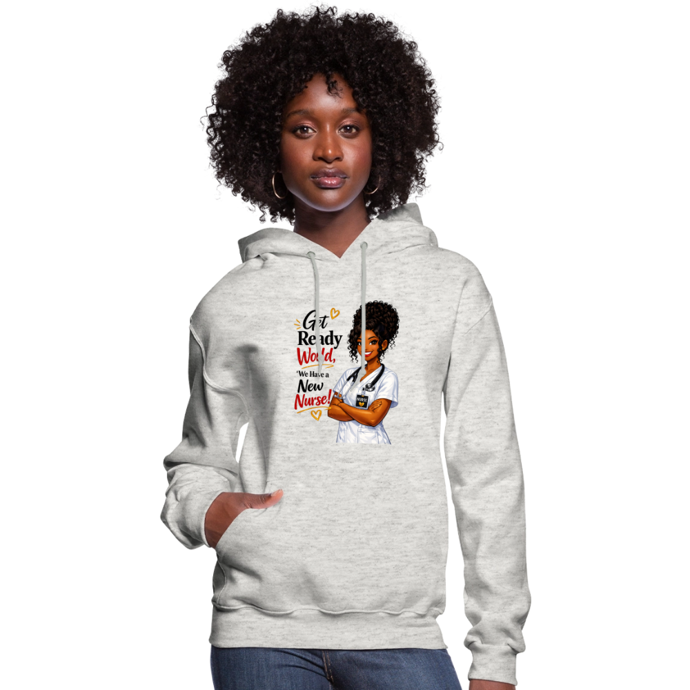 Women's Hoodie - heather oatmeal
