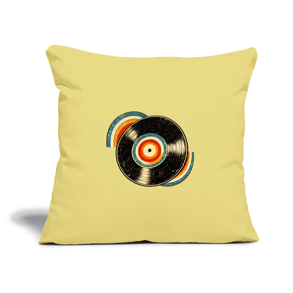 Throw Pillow Cover 18” x 18” - washed yellow