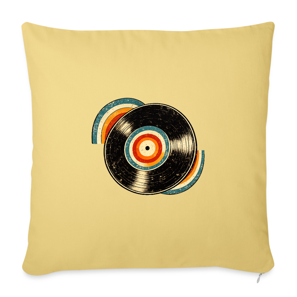 Throw Pillow Cover 18” x 18” - washed yellow