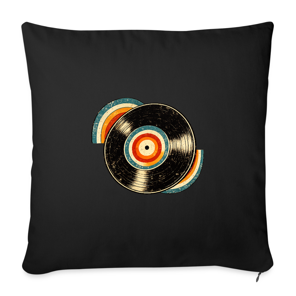 Throw Pillow Cover 18” x 18” - black