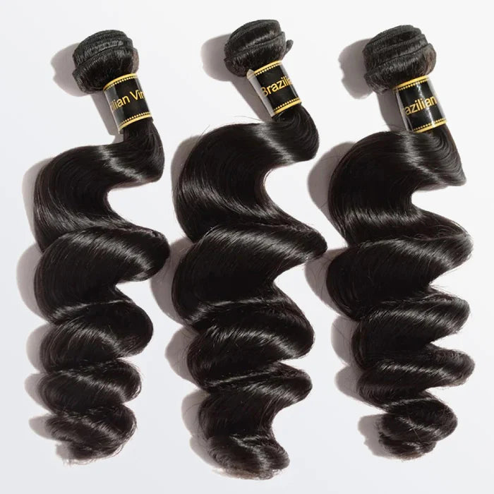 10A 10''/12''/14'' Virgin Hair Loose Wave 3 Bundles