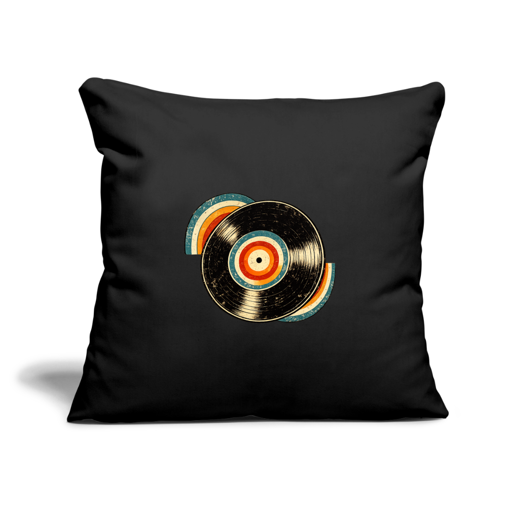 Throw Pillow Cover 18” x 18” - black