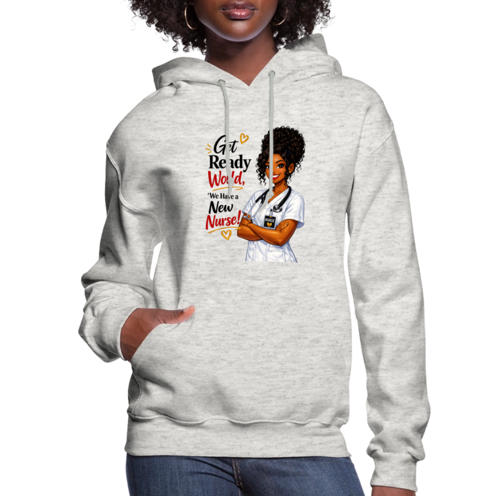 Women's Hoodie - heather oatmeal