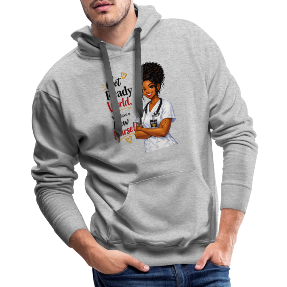 Men’s Premium Hoodie - heather grey