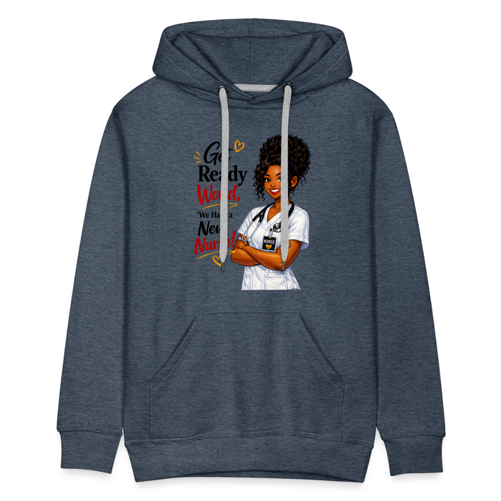 Men’s Premium Hoodie - heather denim