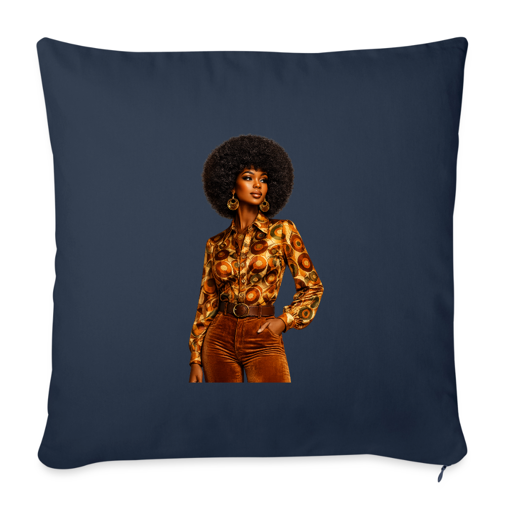 Throw Pillow Cover 18” x 18” - navy