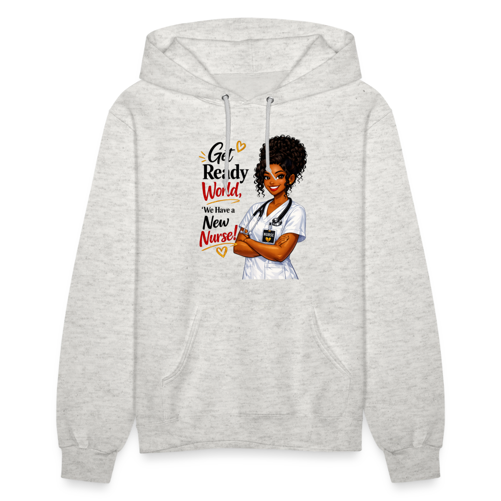 Women's Hoodie - heather oatmeal