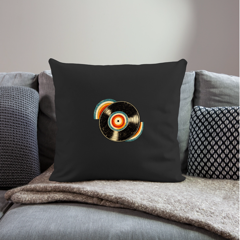 Throw Pillow Cover 18” x 18” - black