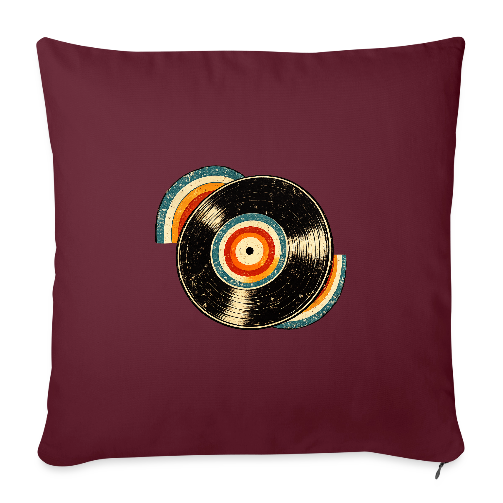 Throw Pillow Cover 18” x 18” - burgundy