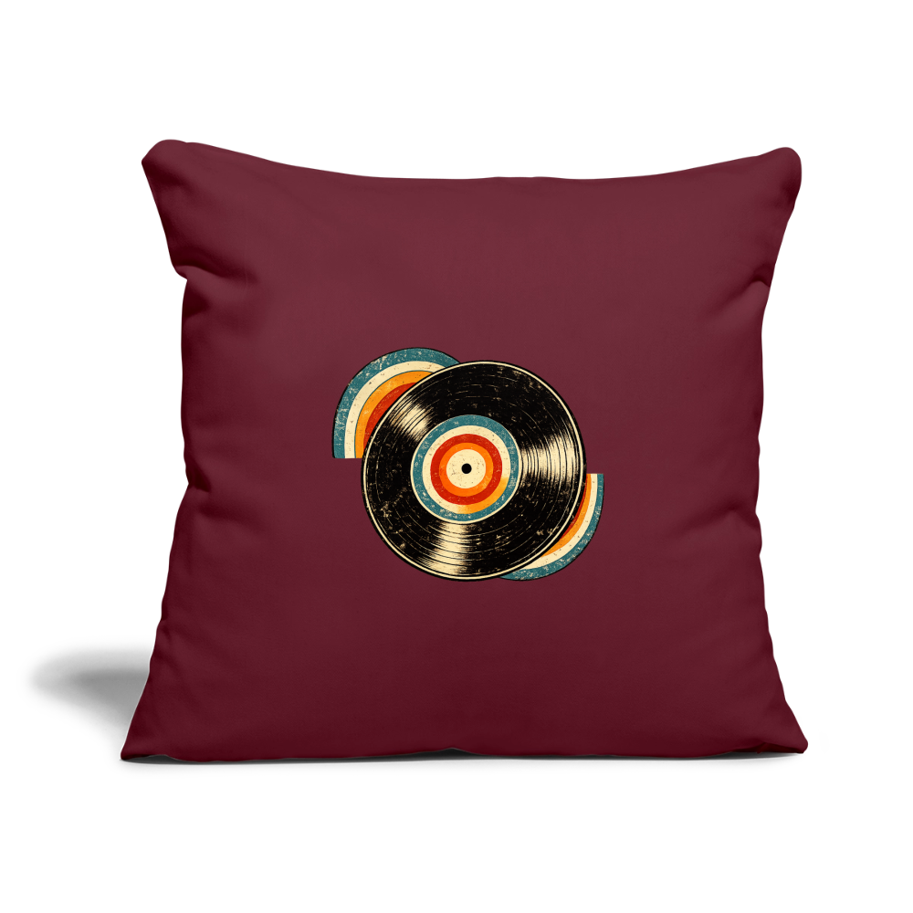 Throw Pillow Cover 18” x 18” - burgundy