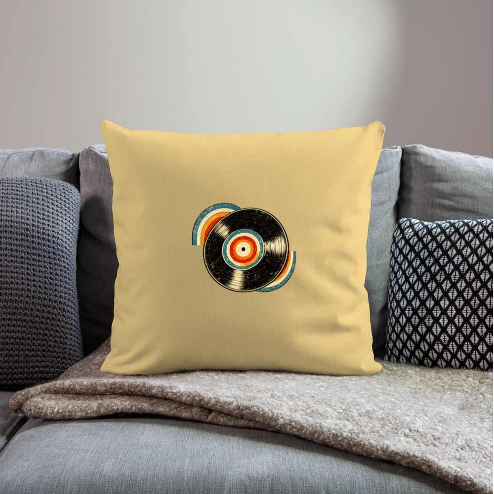 Throw Pillow Cover 18” x 18” - washed yellow