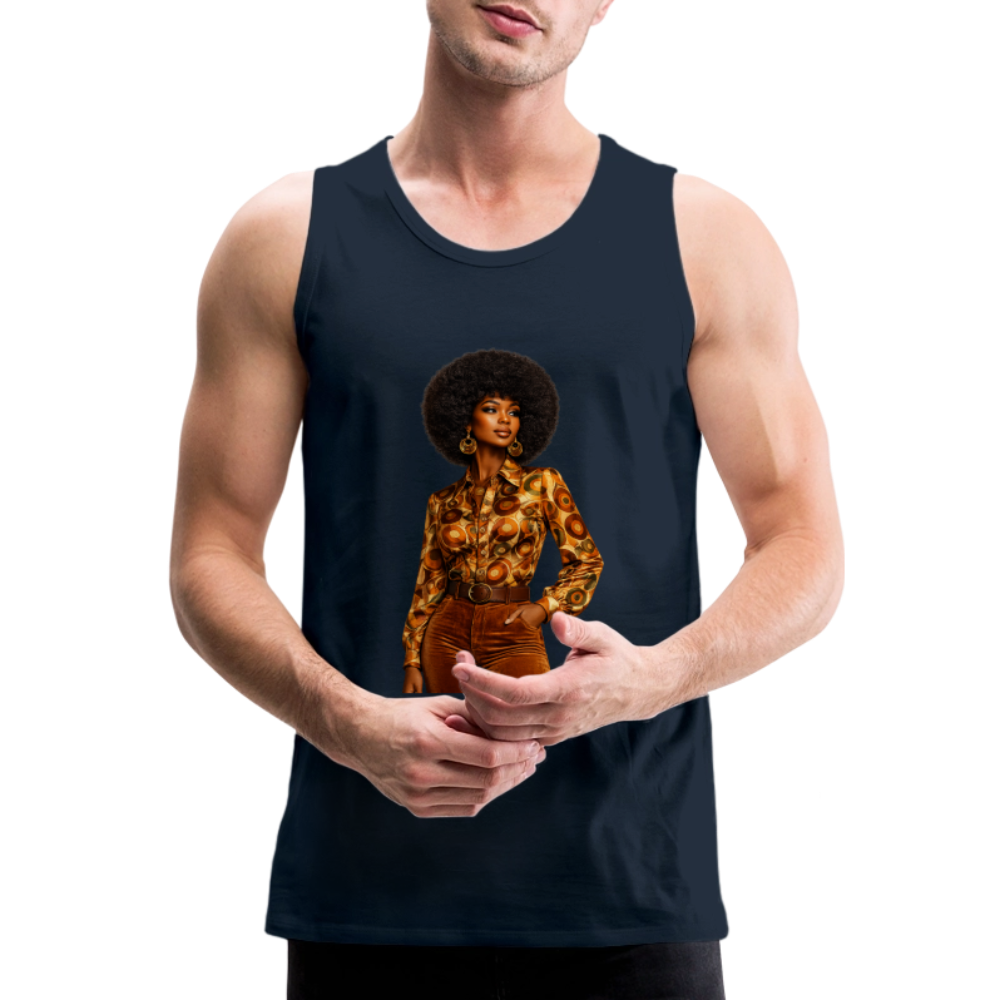 Men’s Premium Tank - deep navy