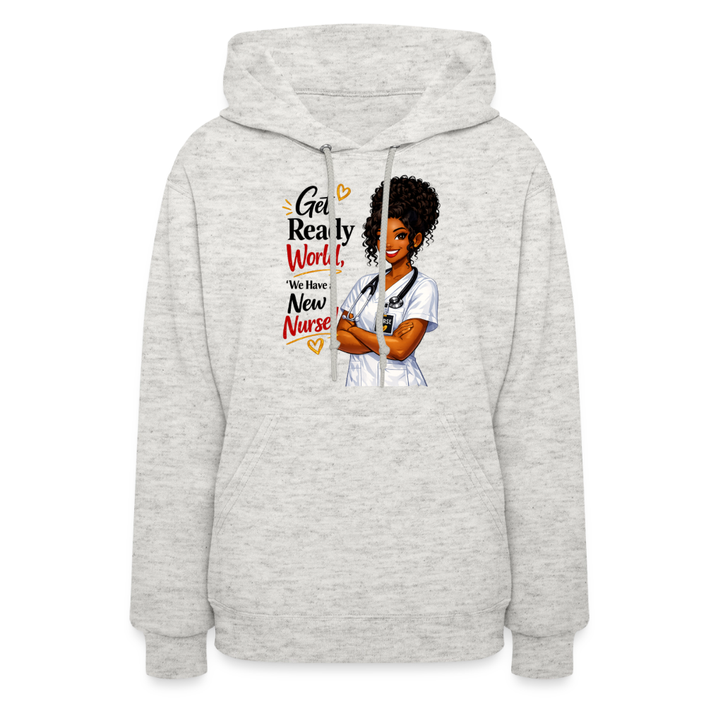 Women's Hoodie - heather oatmeal