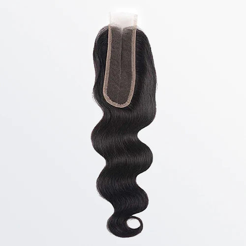 12-20 Inches 2" x 6" Upgrade Body Wave Transparent Lace Closure #1B Natural Black