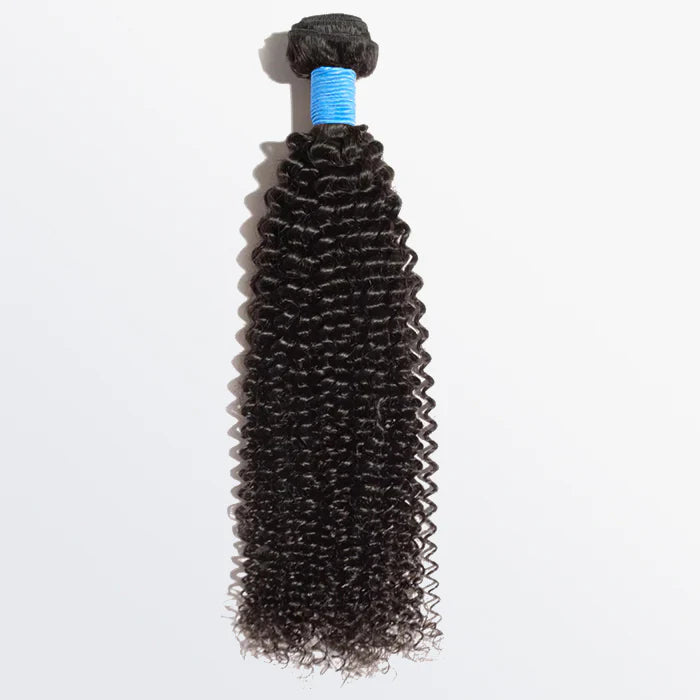 10-30 Inch Kinky Curly Virgin Brazilian Hair #1B Natural Black - Human Hair Bundles