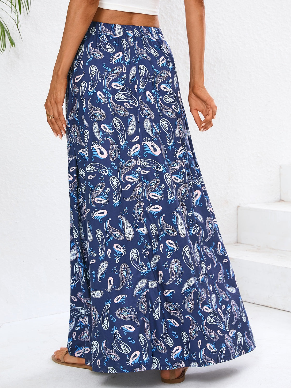 Printed Maxi Skirt