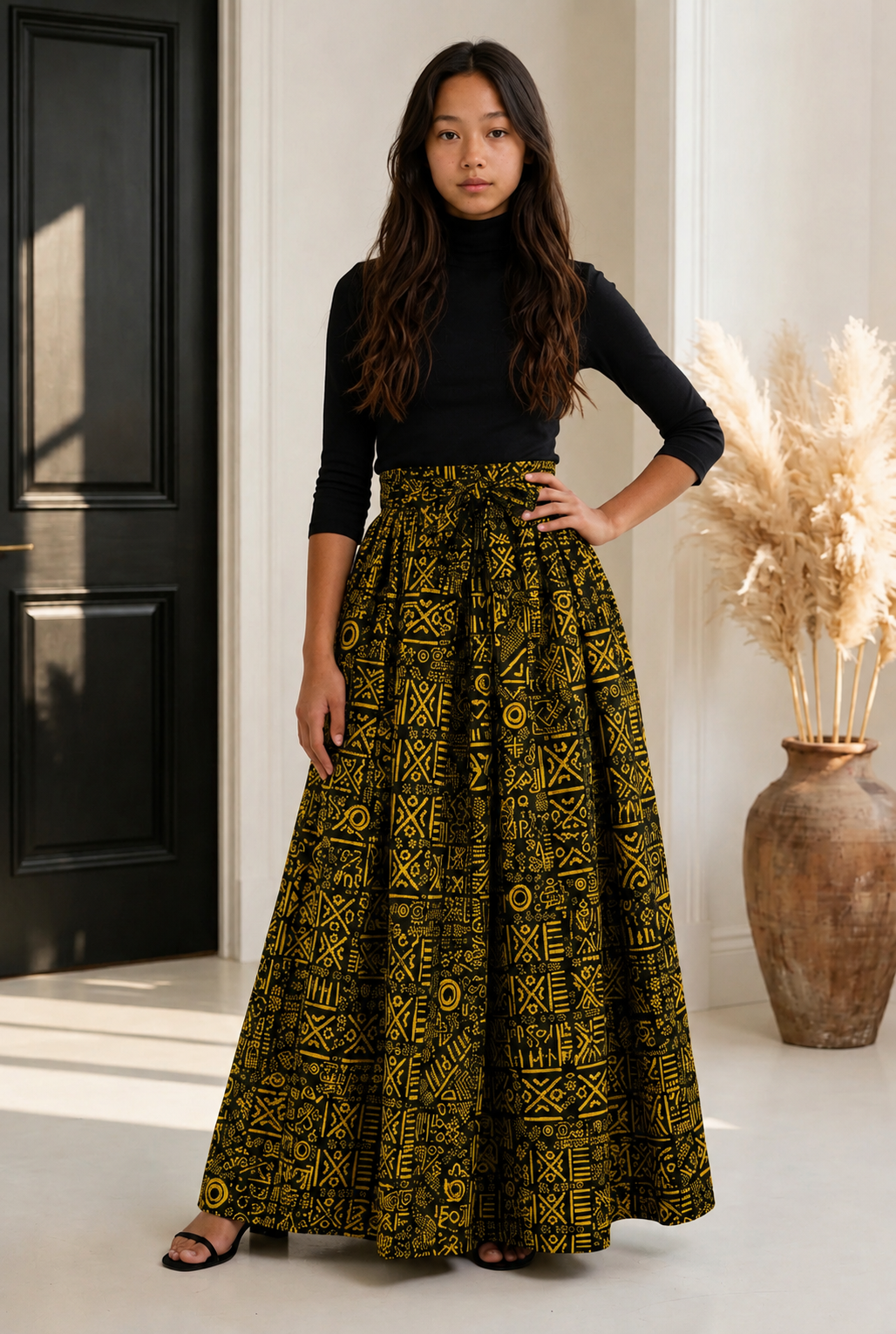 Women’s Long Printed Maxi Skirt (1350 L)