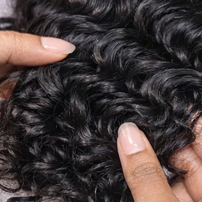 Miracle Knots Human Feather Crochet Hair Burmese Curly - Pre-Separated Knotless Crochet Braids for Seamless Blending
