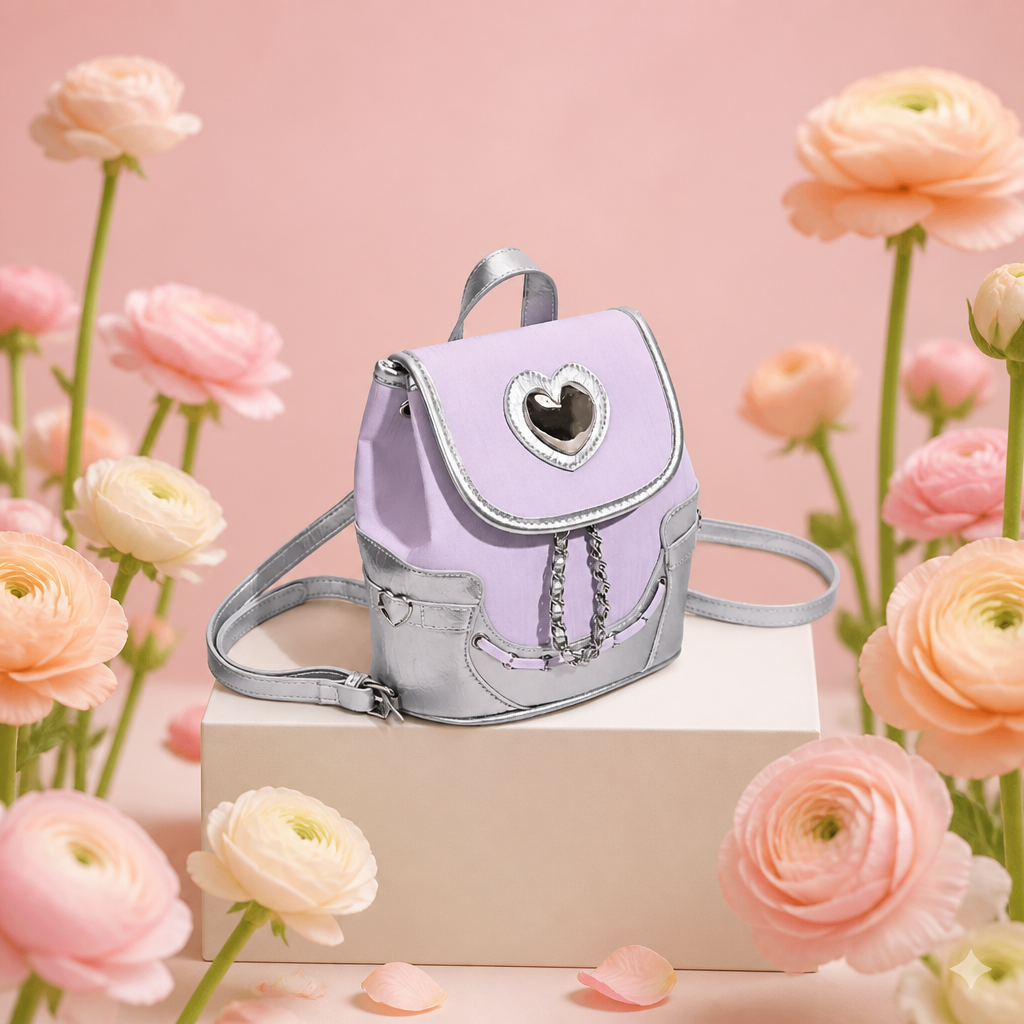 Heart Flap Backpack Bag