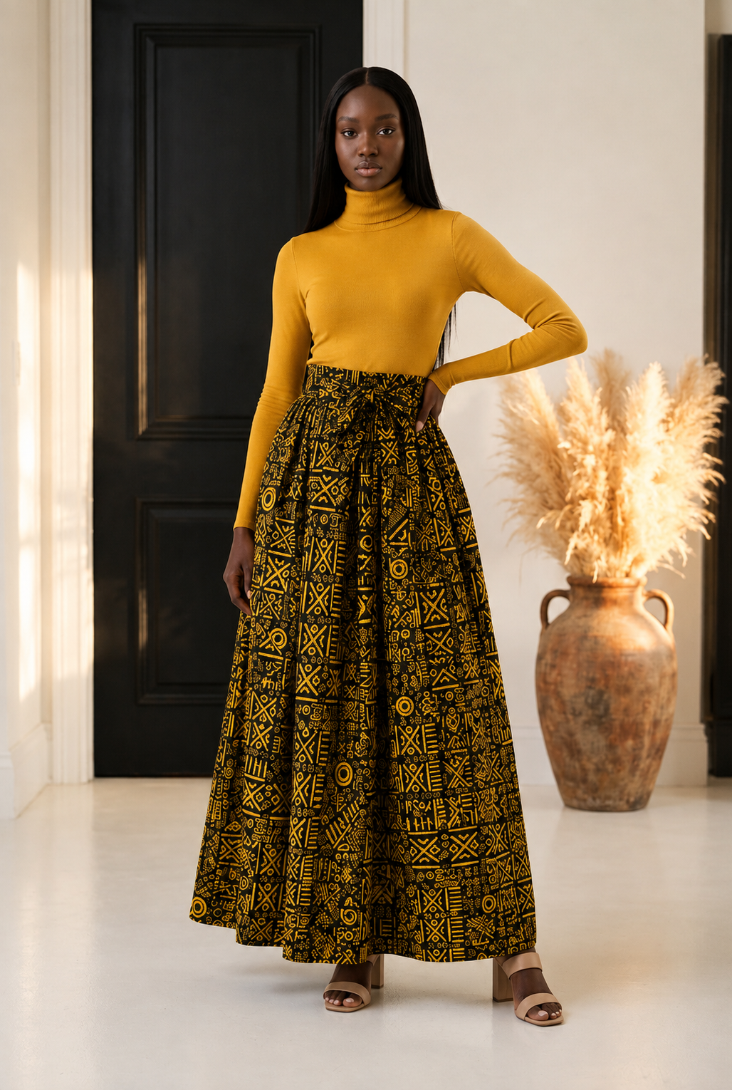 Women’s Long Printed Maxi Skirt (1350 L)