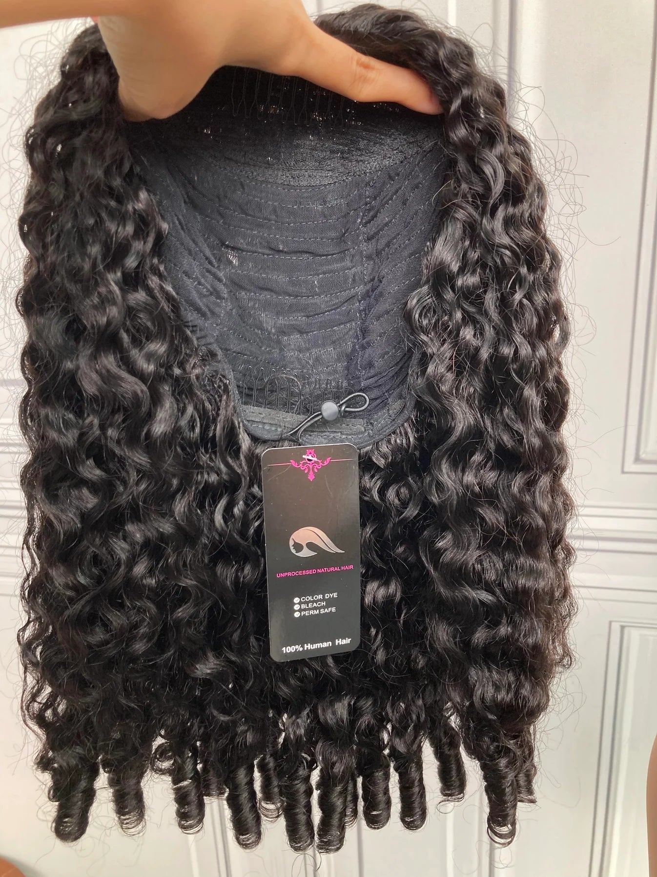 Wear and Go 180% Density Human Hair Half Wig Burmese Curly
