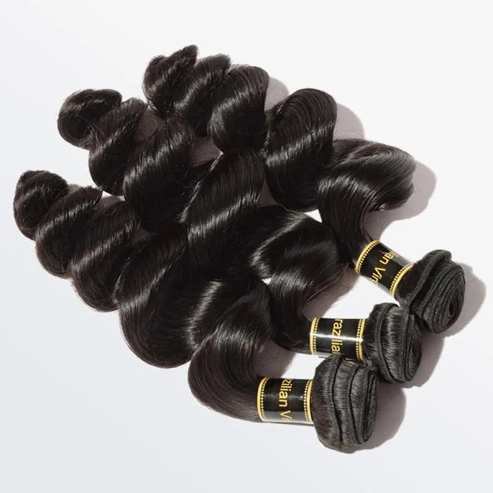 10A 10''/12''/14'' Virgin Hair Loose Wave 3 Bundles