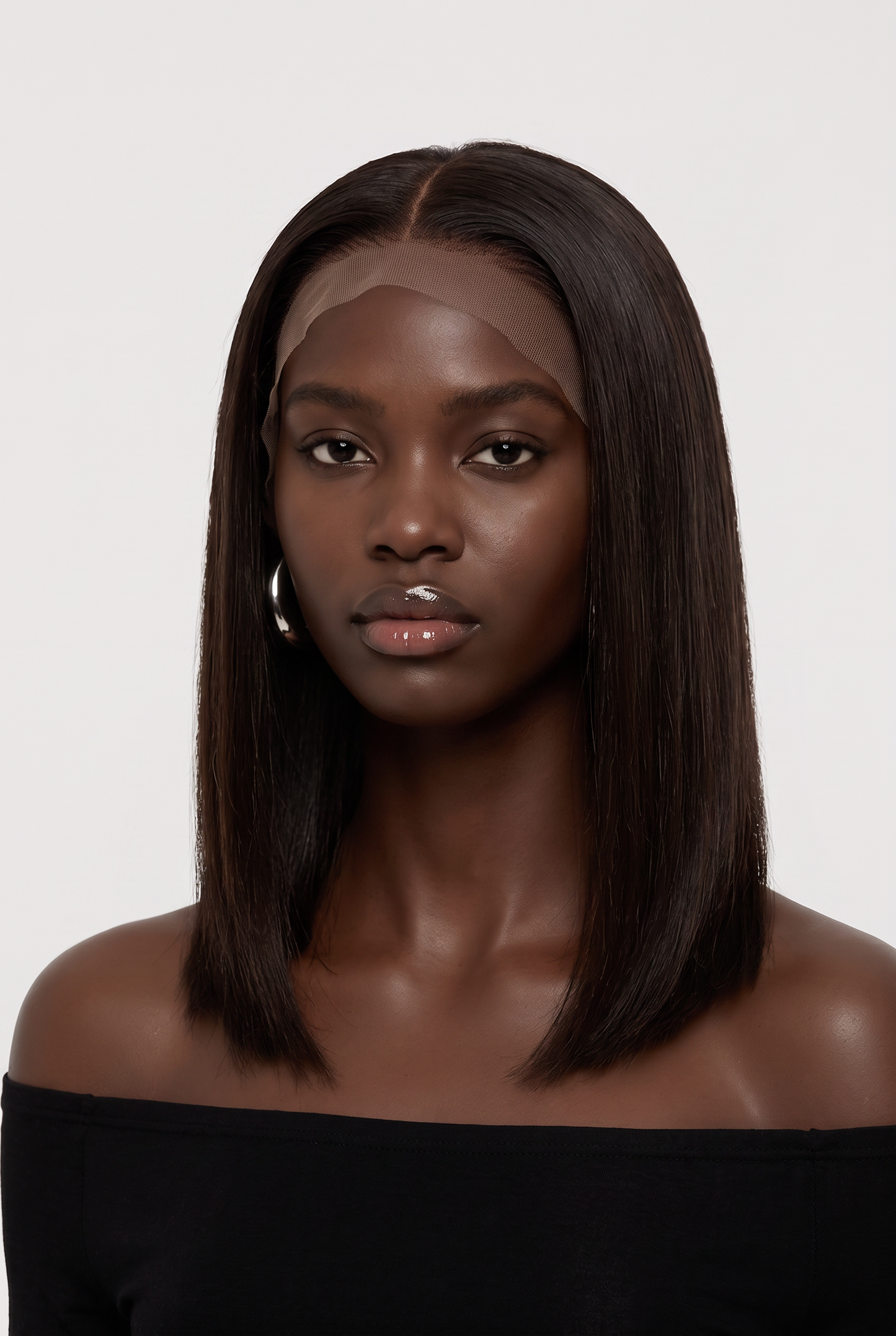 150% Density 5x5 Glueless Lace Closure Human Hair Bob Wig Straight