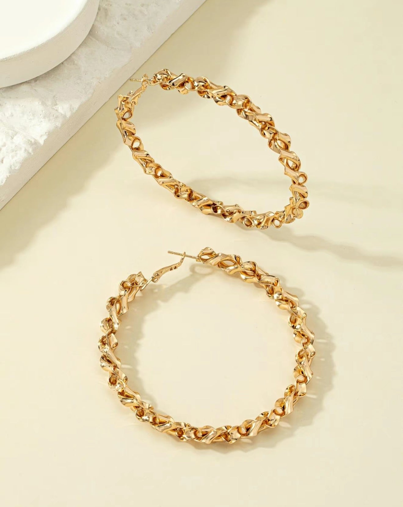 Chic Designer Large Hoop Earrings