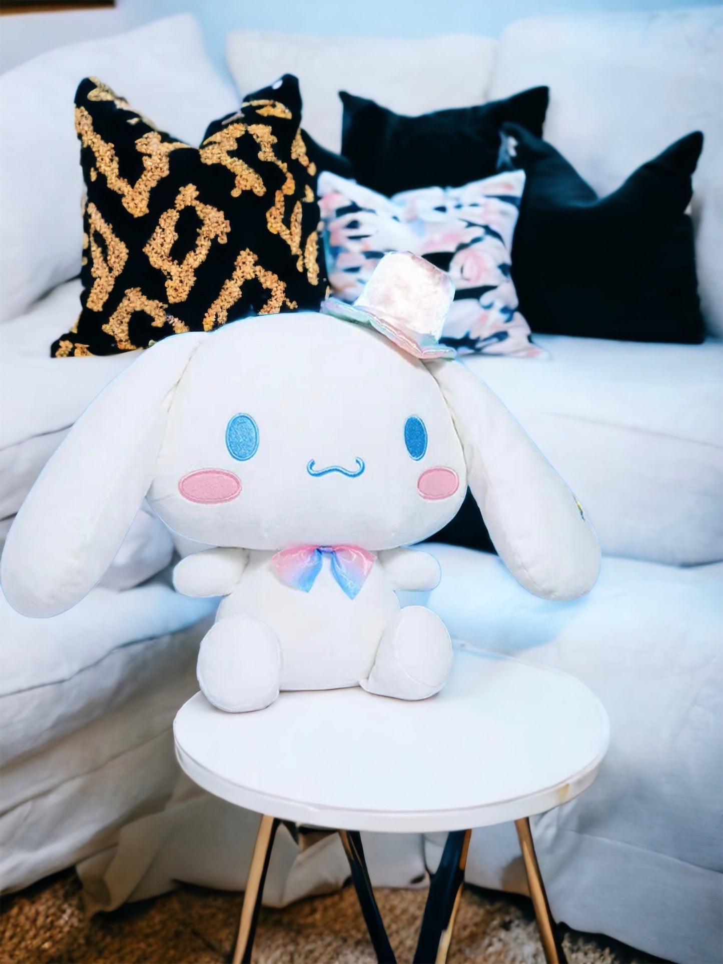 Sanrio Kawaii Colorful Cinnamoroll Stuffed Toy, Hello Kitty Friends