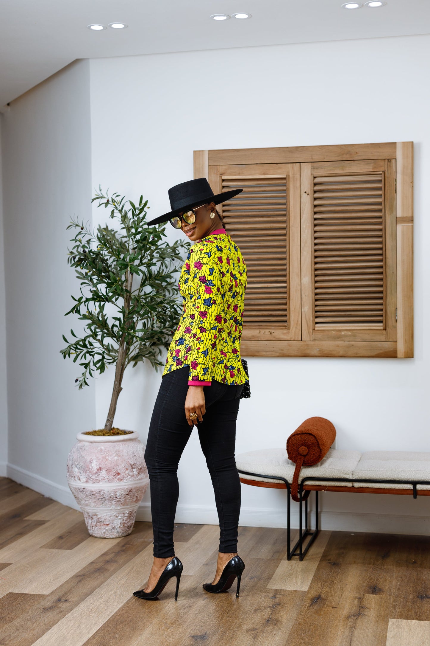 DAMINI AFRICAN PRINT POLO SHIRT