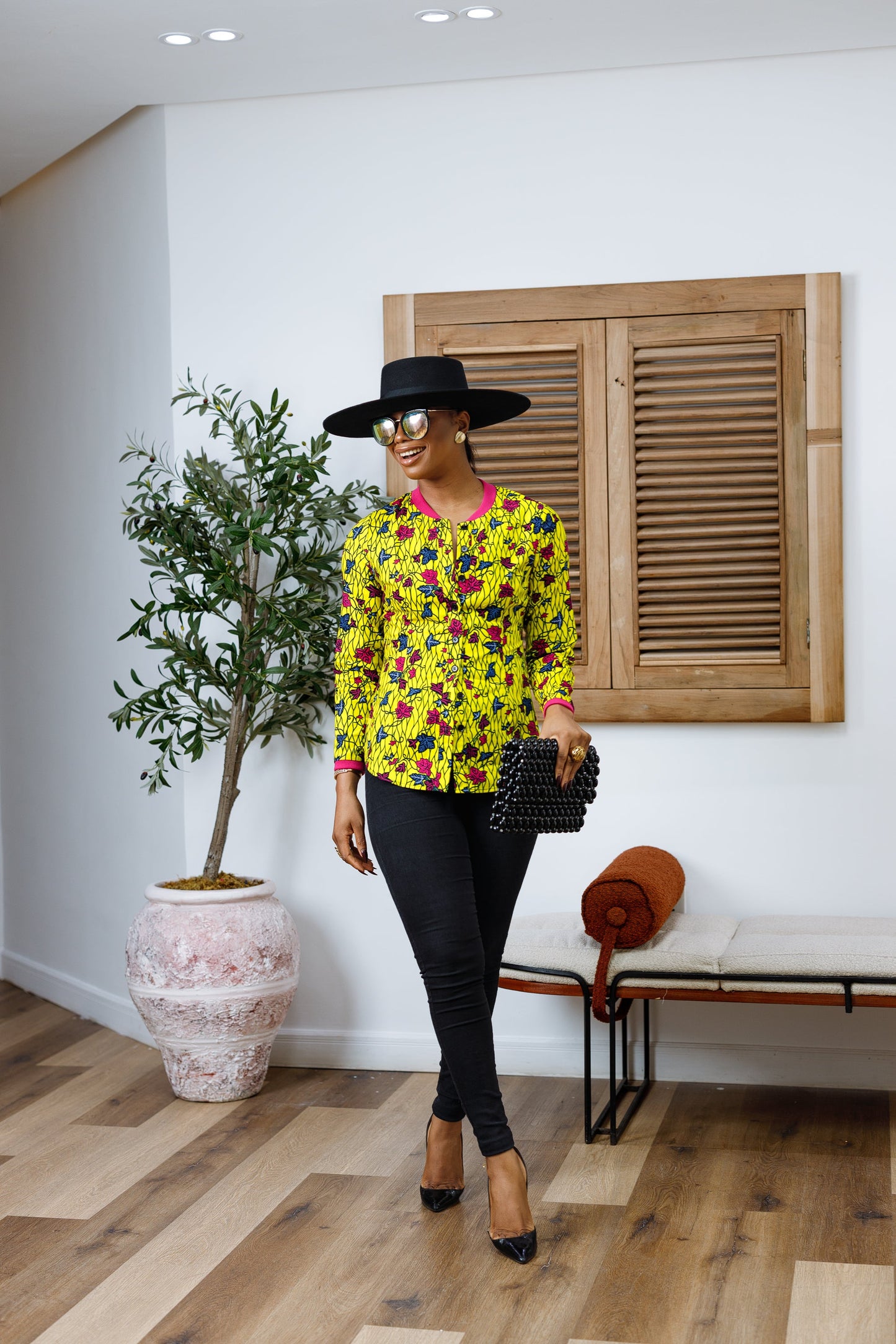 DAMINI AFRICAN PRINT POLO SHIRT