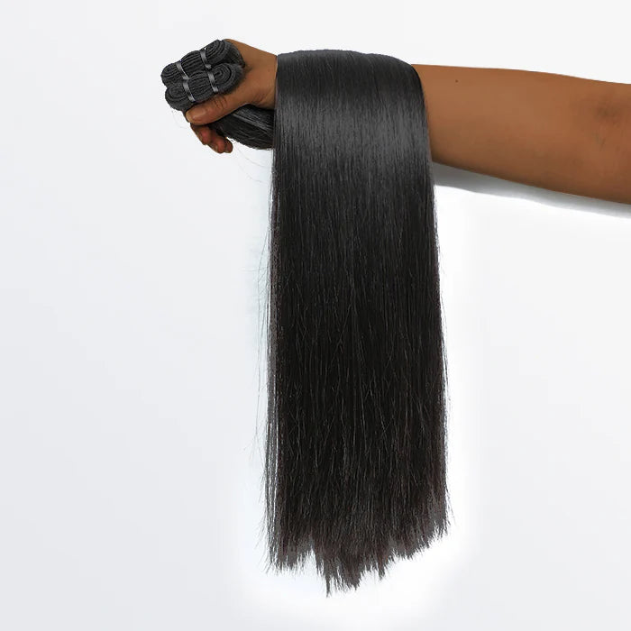 18-30 Inches Raw Vietnam Hair Bundles Straight #1B Natural Black