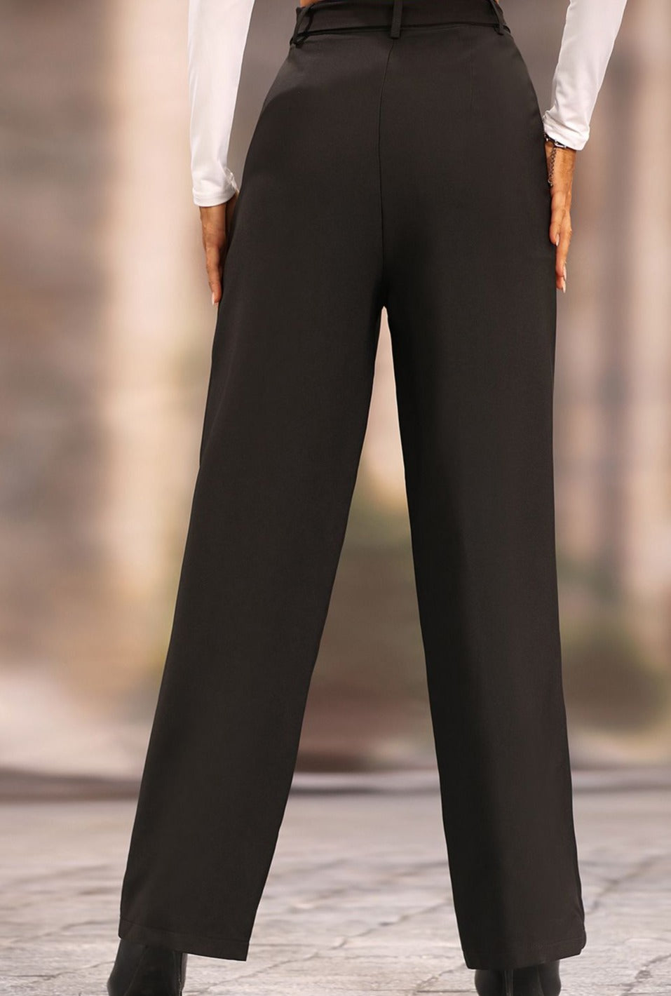 Long Loose Fit Straight Pants