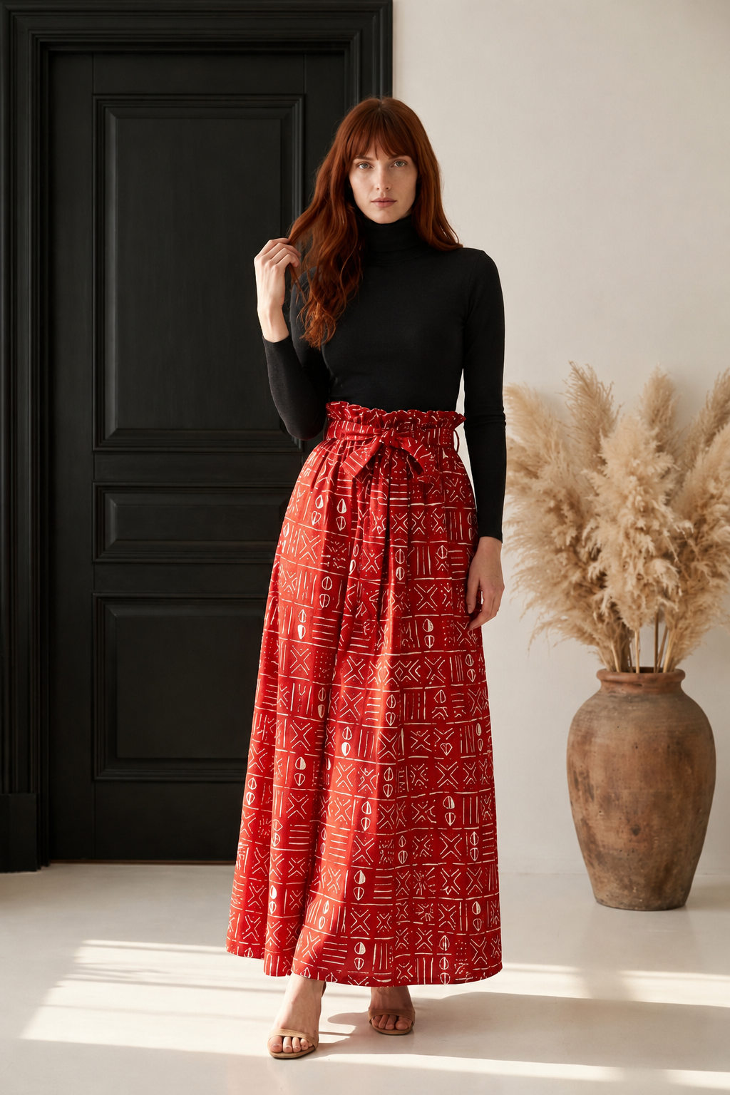 Woman Long Printed Maxi Skirt (1350 M)